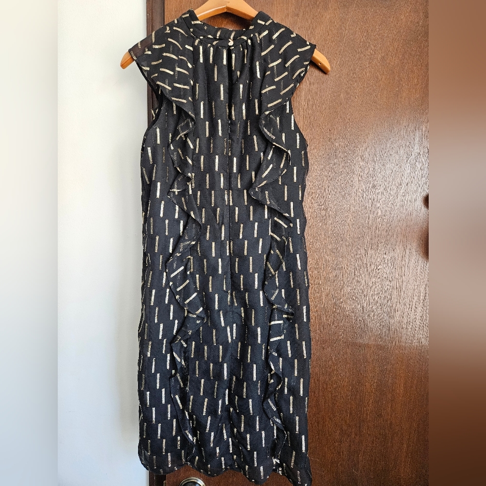 Black with Gold Worthington Dress Sz 10
